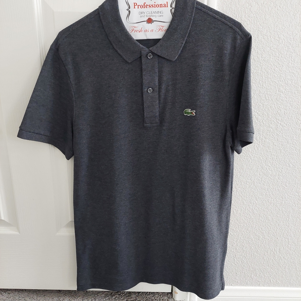 Lacoste Gray Polo Shirt Classic Design